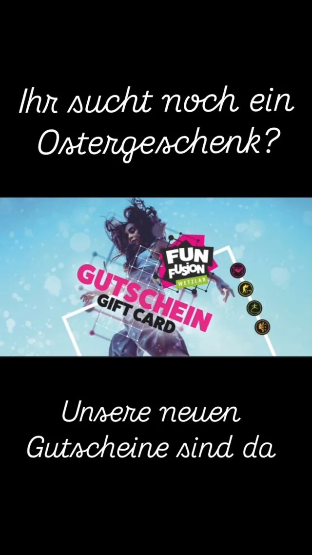 🔥 NEUE FUN FUSION GUTSCHEINE – JETZT IM FRISCHEN DESIGN! 🔥

Du suchst das perfekte Geschenk für Action-Fans und kleine Abenteurer? 🎁 Unsere brandneuen Fun Fusion Gutscheine sind da – im coolen neuen Look! 😍 Egal ob für Adrenalin-Junkies oder kleine Entdecker, bei uns ist für jeden etwas dabei:

✨ Small Kids Play – Der sichere Spielbereich für die Kleinsten
🎈 Kids Play – Klettern, rutschen, toben – pures Abenteuer!
🦘 Jump – Riesige Trampolinflächen für coole Sprünge
💪 Ninja Parkour – Herausforderung für echte Athleten
🔫 Lasertag – Spannung und Action in der Laser-Arena
🎮 Arcaden – Zocken und Spaß für alle
🎂 Geburtstagsräume – Feiere deine Party bei uns!

Sichere dir jetzt deine Gutscheine und schenke Spaß, Action und unvergessliche Erlebnisse! 🎟️💥

📍 Erhältlich direkt bei uns im Fun Fusion Wetzlar oder online!

#FunFusionWetzlar #Gutschein #Geschenkidee #Action #Trampolin #Lasertag #NinjaParkour #KidsPlay #Gaming #Wetzlar #freizeitaktivitäten #trampolinpark #lasertag #spaßundaction #staytuned #funfusionfans #hessen #ldk